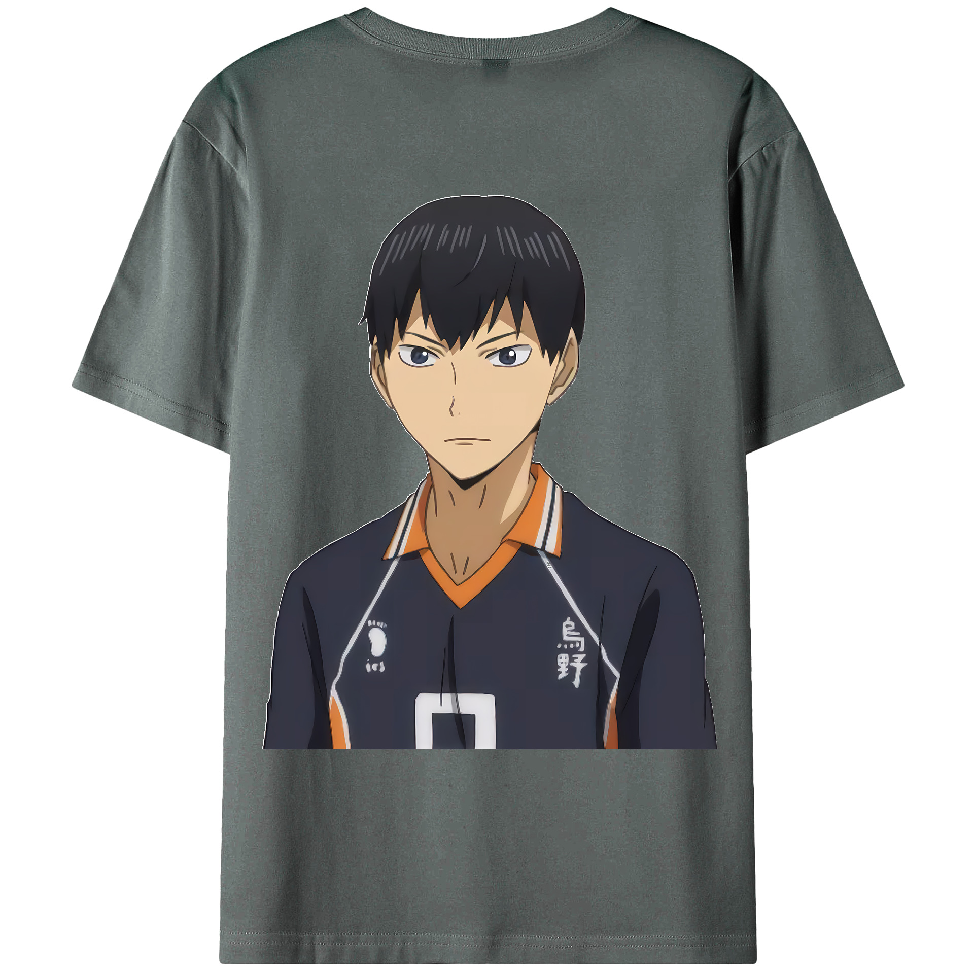 （画像用） ハイキュー!! Haikyu!! 綿100％ メンズ半袖Tシャツ（バックプリント） 通気性